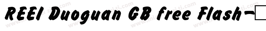 REEI Duoguan GB free Flash字体转换